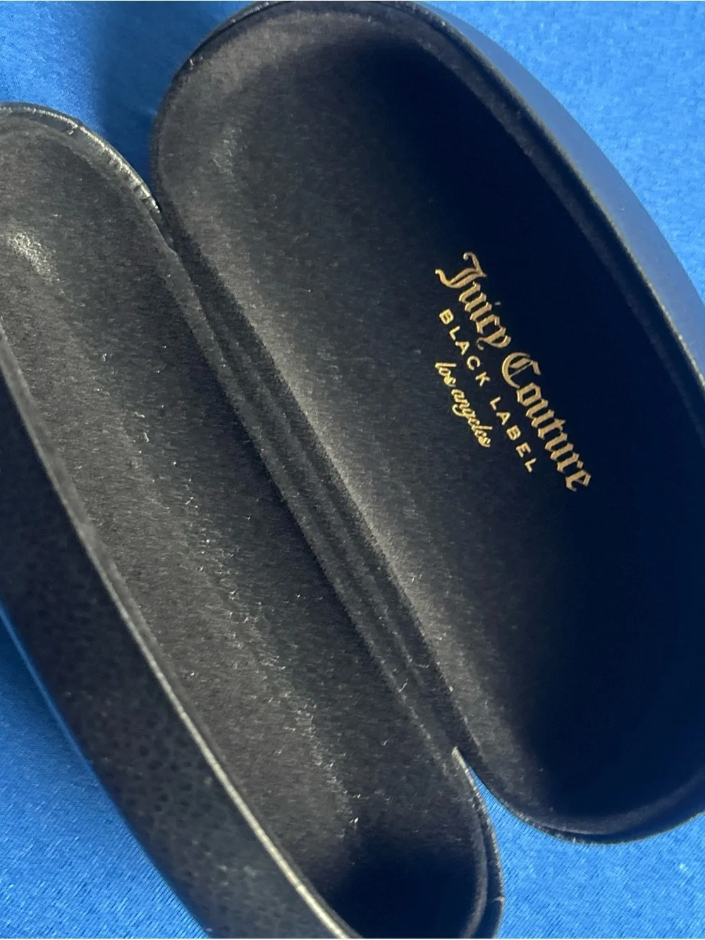 Juicy Couture Black Label Sunglass & Eyeglass Case Black Hard Clamshell Lined